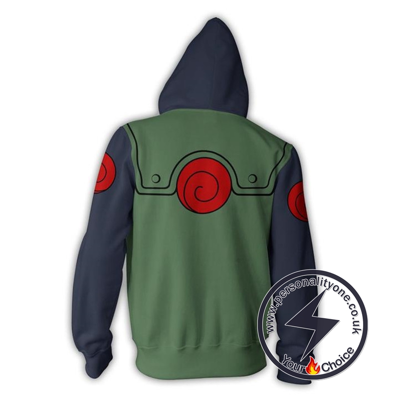 Naruto Hatake Kakashi Ninja Cloth Zip Up Hoodie Jacket
